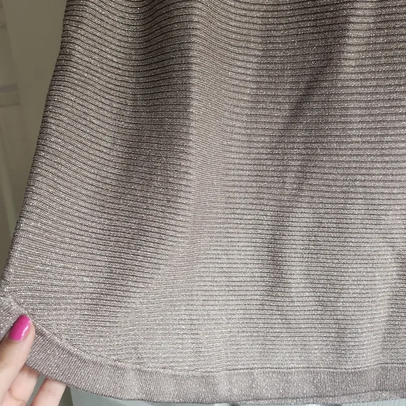 Chico's Taupe Scoop Neck Sweater - Picture 3 of 5